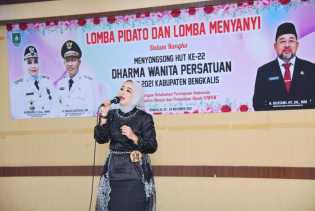 HUT Ke-22 Dharma Wanita Bengkalis Gelar Lomba Nyanyi