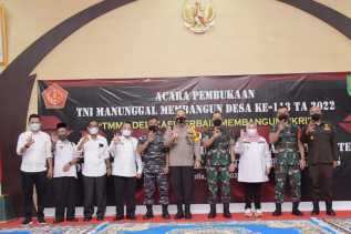 Bupati Kasmarni Buka TMMD ke-113 Kodim 0303 Bengkalis