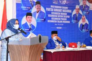 Hadiri Muscab PAN, Bupati Kasmarni Ajak Kuatkan Sinergisme dan Kolaborasi Bersama