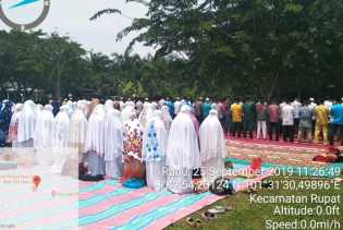 Forum Anak Rupat Ikut Laksanakan Shalat Istisqo, Tak Lama Berselang Hujan Turun