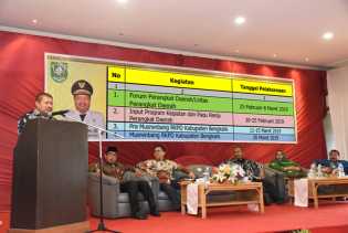 Surati Kepala PD, Bupati Amril Mukminin Sampaikan Jadwal Perencanaan Pembangunan 2019