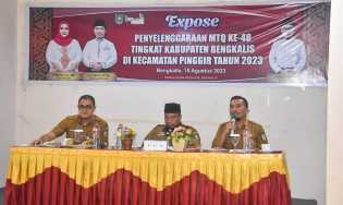 MTQ Kabupaten Bengkalis Bakal Digelar di Pinggir, Camat Ekspos Kesiapan 