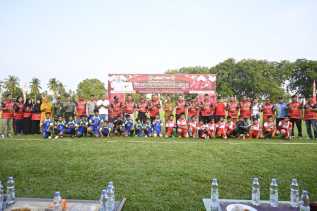 Turnamen Sepakbola U-12 Lurah Sungai Pakning Cup II Antar SD Sederajat Resmi Dimulai 