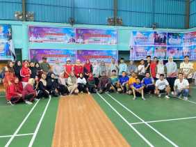 Semarakkan HUT RI, Rimba Sekampung Gelar Turnamen Badminton Bermasa