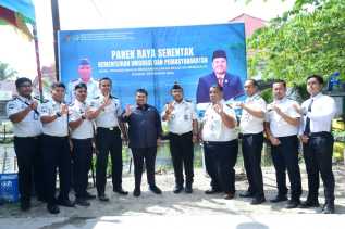 Dukung Ketahanan Pangan Nasional, Lapas Bengkalis Ikut Serta Panen Raya Serentak Kemenimipas 2026