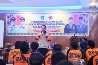BPBD Gelar Pendidikan Latihan Dasar Rescue Penanggulangan Bencana