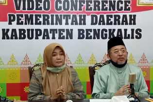 H. Bustami HY Silaturahmi Virtual dengan Gubri, Forkopimda dan Tokoh Masyarakat Riau