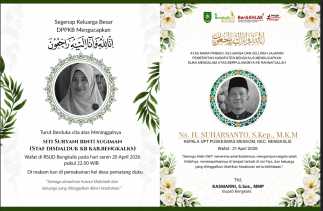 Kepala UPT Puskesmas Meskom Suharsanto dan Staf Disdalduk-KB Siti Suryani Berpulang ke Rahmatullah