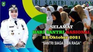 Bupati Kasmarni Ucapkan Selamat Hari Santri Nasional Tahun 2021