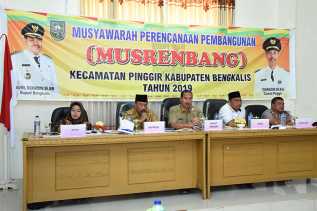 Tahun Ini, Pemkab Bengkalis Gelontorkan Rp103,9 Milyar Untuk Kecamatan Pinggir