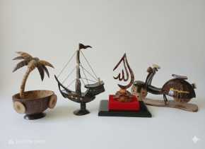 ​SZ Coconut Art: Mengubah Limbah Pesta Menjadi Oleh-Oleh Khas Bengkalis yang Mendunia