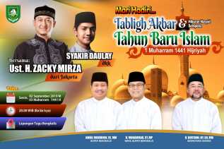 Ustadz H Zakcy Mirza Ajak Warga Bengkalis Jadi Manusia Lebih Baik di Lapangan Tugu