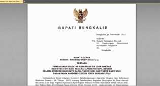 ASN Bengkalis Dilarang Cuti dan Bepergian Selama Nataru