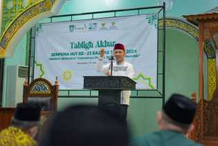 Wabup Bagus Santoso Hadiri Tabligh Akbar, Sempena HUT Baznas Ke-23