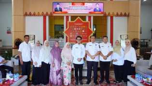 Kepemimpinan Baru, DPMPTSP Bengkalis Gelar Sertijab dan Halal Bihalal di Gedung MPP