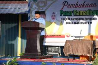 Bupati Amril Buka Pasar Ramadhan Tingkat Kabupaten Bengkalis