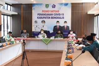 Pemkab Bengkalis Gelar Rapat Evaluasi Capaian Target Vaksinasi Covid-19