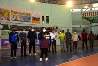 Peringati Hari Tata Ruang, PUPR Bengkalis Gelar Turnamen Voli