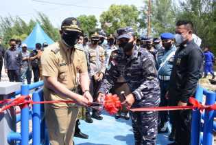 Pj Bupati Bengkalis Hadiri Peresmian Posmat TNI AL Bantan Tengah