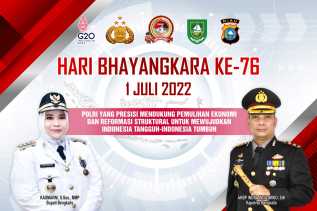 Bupati Bengkalis Kasmarni Ucapkan Selamat HUT Bhayangkara ke-76