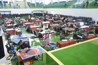 Lanjut Bertarung, 63 Orang Peserta Tampilkan Karya Terbaik pada Hari Kedua Cabang Seni Kaligrafi Al-Qur'an MTQ ke-43 Provinsi Riau