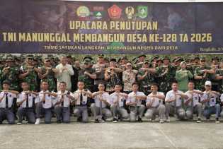 Sekda Bengkalis Hadiri Penutupan TMMD Ke-128 di Pinggir, Apresiasi Sinergi TNI dan Pemerintah Daerah