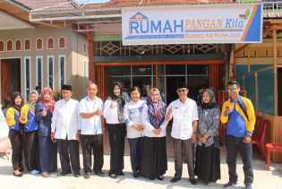 Kadis Ketapang Bengkalis Resmikan Rumah Pangan Kita Bumdes Air Putih Jaya