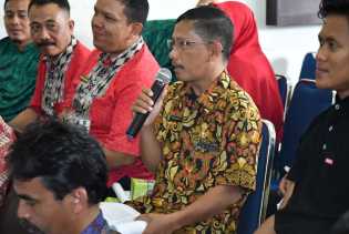 Kades Tasik Serai Barat Ruslan J Usulkan Pagar Kantor Desa dan 4 Semenisasi Infrastruktur