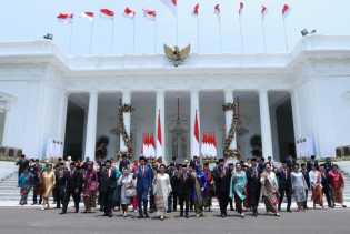 Infografik 34 Menteri Negara dan 4 Pejabat Setingkat Menteri Kabinet Indonesia Maju