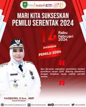 Bupati Kasmarni Imbau Masyarakat Ke TPS, Meriahkan Pesta Demokrasi