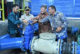Dibangun Pemerintah Pusat, Pemkab Bengkalis Miliki Intake dan Jaringan Pipa Transmisi Penyediaan Air Baku untuk 4000 Orang