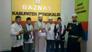 Jum’at Berkah, Ulama Palestina Berkunjung ke Baznas Bengkalis
