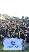 Mengikuti Penerjunan Mahasiswa di Lapangan Pancasila, Tim KKN-PPM UGM Binar Bengkalis Siap Mengabdi di Kecamatan Bantan