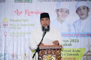 Kasmarni Berharap Melalui Tabligh Akbar di Panggung Zapin Meskom, Dapat Tingkatkan Iman dan Taqwa