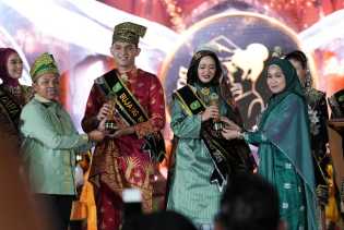 Langkah Awal Menuju Panggung Nasional, Rafly dan Diajeng Terpilih sebagai Bujang Dara Riau 2025