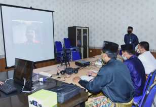 Diskominfotik Bengkalis Ikuti Rakor Keterbukaan Informasi Publik