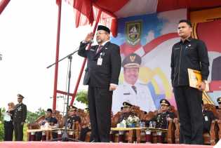 Hari Pahlawan, Sirine Menggema di Lapangan Tugu Bengkalis