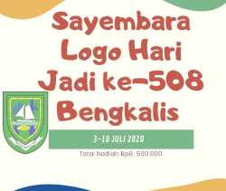 Pemkab Bengkalis Buka Sayembara Logo Hari Jadi ke-508 Bengkalis Tahun 2020