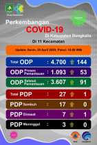ODP Covid-19 di Kabupaten Bengkalis Bertambah 144 Orang, Hampir 50 Persen dari Gerbang Permata