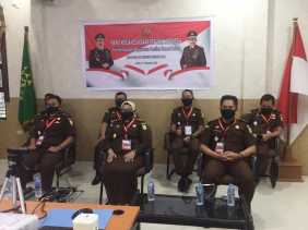 Kejari Bengkalis Ikuti Rakernas Kejaksaan RI Secara Daring