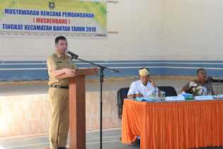 Musrenbang Kecamatan Bantan, Prioritaskan Pembangunan Sesuai Visi-Misi Pemerintah Kabupaten Bengkalis