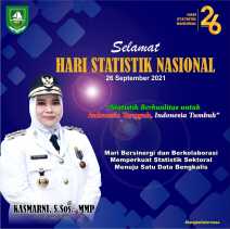 Bupati Bengkalis Kasmarni Ucapkan Selamat Hari Statistik Nasional 2021