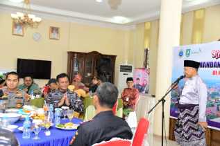 Kuker ke Negeri Junjungan, Danlanal Dumai Dijamu Pemkab Bengkalis