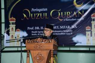 Peringatan Malam Nuzul Qur'an Pemkab Bengkalis Berlangsung di Masjid Agung Istiqomah