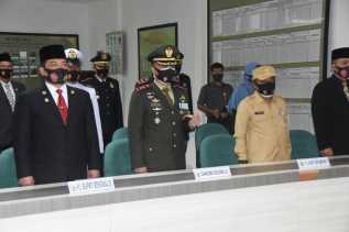 Dilaksanakan Secara Virtual, Bersama Pj Bupati Meranti, Pj Bupati Bengkalis Ikuti Upacara Peringatan HUT TNI