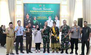Disambut Hangat Bupati Kasmarni, Danrem 031/Wirabima Brigjen TNI Parlindungan Merasa Senang 