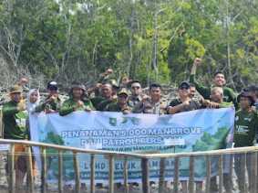 LPHD Teluk Pambang dan YKAN Tanam 5.000 Mangrove dan Gelar Patroli Bersama di Kawasan Pesisir Bengkalis