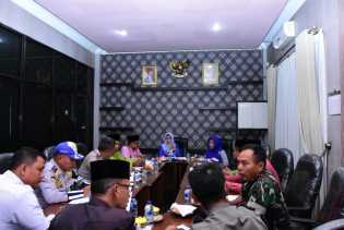 Dinsos Gelar Rapat Persiapan Apel Kehormatan dan Renungan Suci