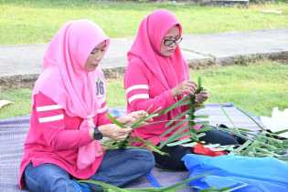 DWP Kabupaten Bengkalis Gelar Lomba Lipat Lipan Daun Pandan   