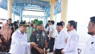 Bupati Bengkalis Sambut Kedatangan Danrem 031/Wira Bima Brigjen TNI Sugiyono